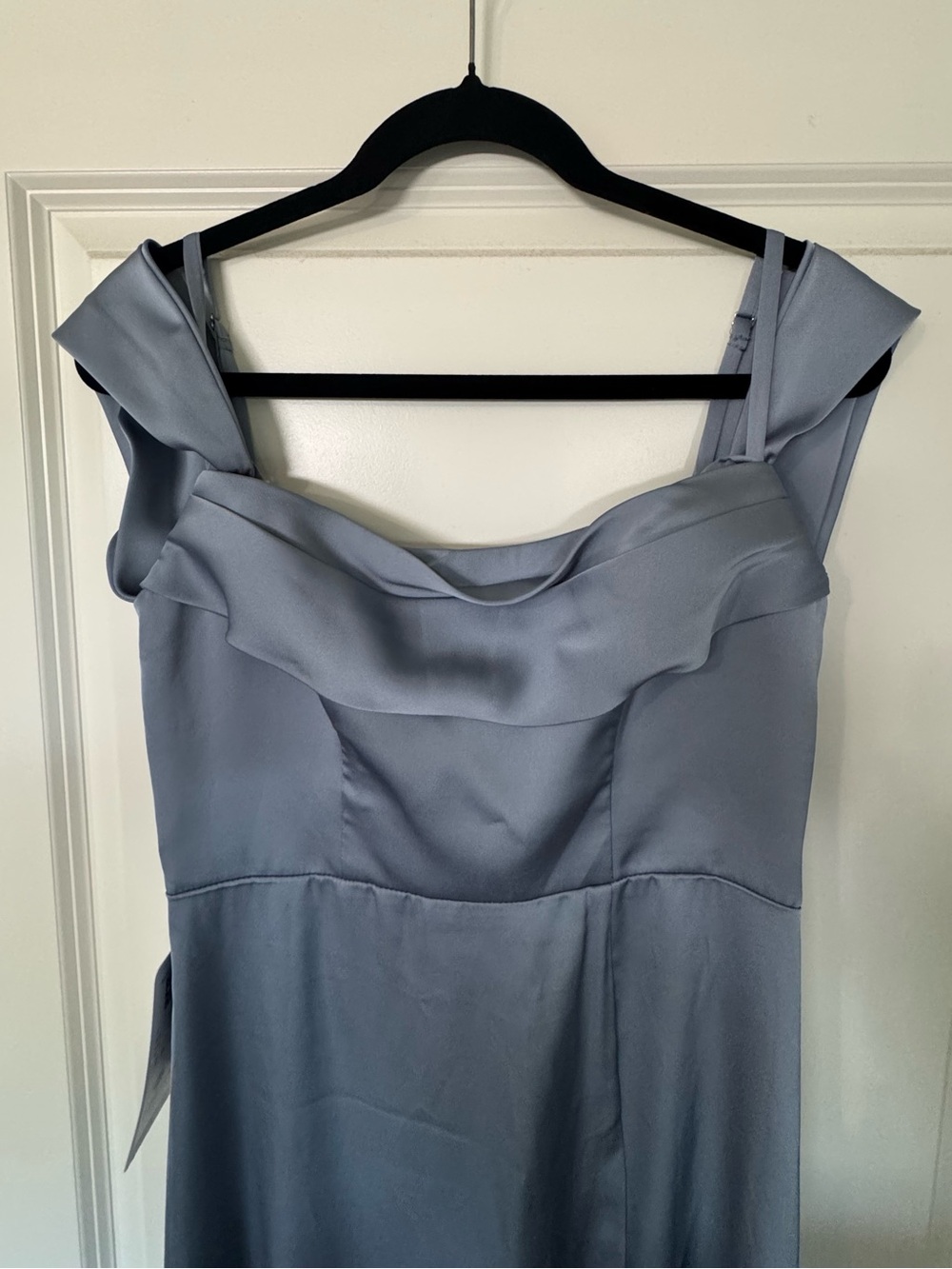 Azazie Callan Bridesmaid Dress size A6 dusty blue NEW! - Picture 4 of 10